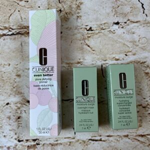 Clinique Even Better Pore Defying Makeup  Foundation Primer 1.0 oz & 2 Samples